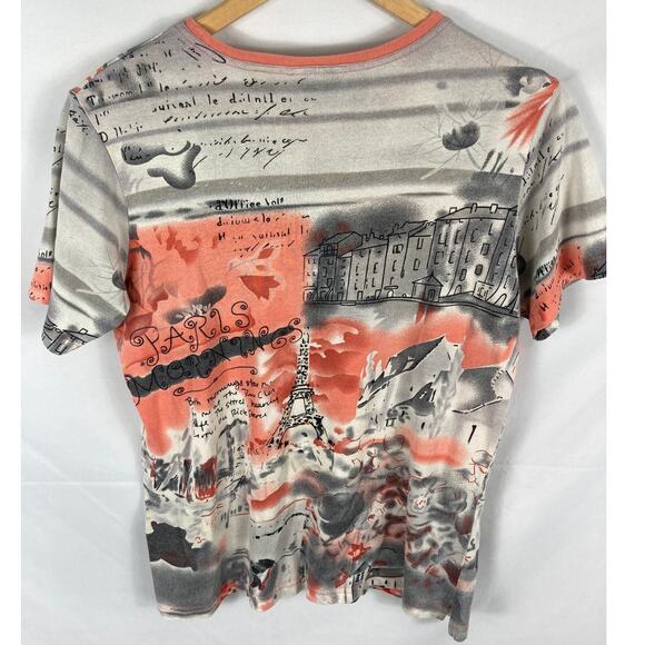 Bobby Chan Silk Paris Graphic Tshirt Size Small - Picture 7 of 7